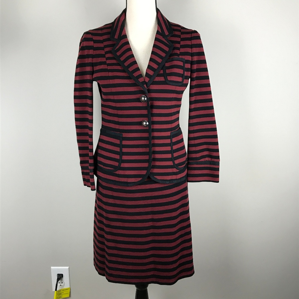 Banana Republic Red/Blk skirt Sz 2